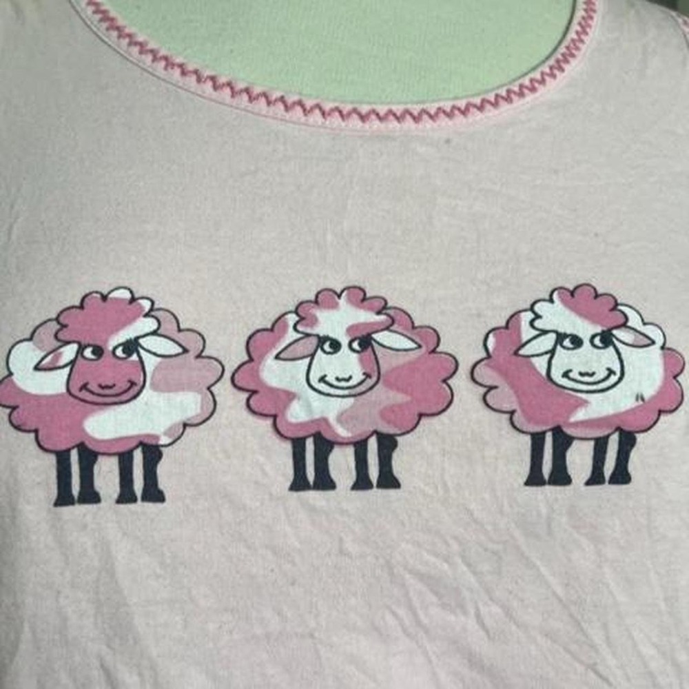 Pink Sheep Graphic Sleep Tank Top - Picture 2 of 4